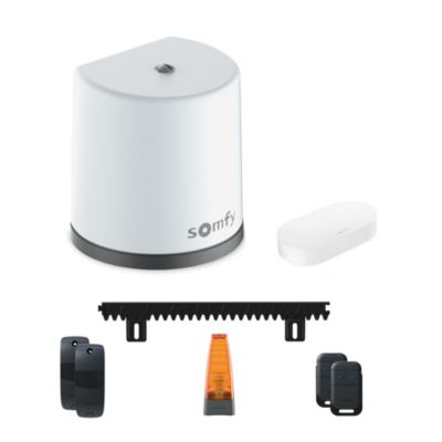 Somfy Motorisation portail coulissant Freevia RTS Connecté - Pilotable à distance avec smartphone et assistants vocaux