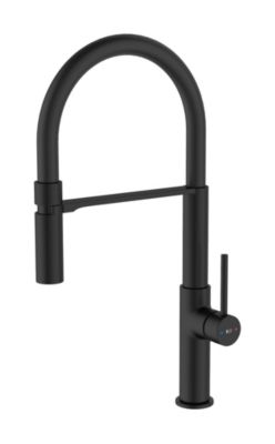 Mitigeur de cuisine noir avec douchette EsseBagno Magnet - Essebagno