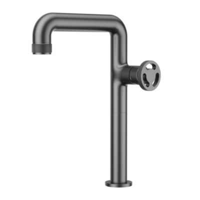 Mitigeur de lavabo XL H.32 cm, gun metal, Essebagno Factory