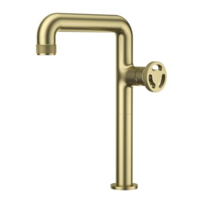 Mitigeur de lavabo XL H.32 cm, doré, Essebagno Factory