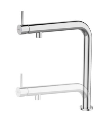 Mitigeur de cuisine argenté avec douchette Essebagno Magic - Essebagno