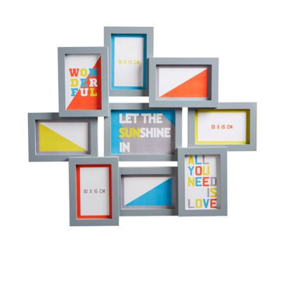 Cadre photo multivues taupe Colours Tiger l.50 x H.56,5 cm