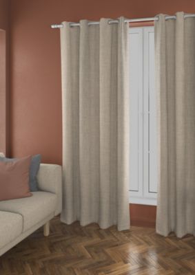 Rideau occultant Ornami thermique Tundra L.240 x l.140 cm beige