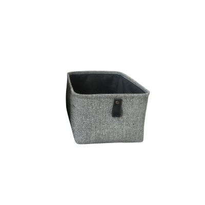 Panier réctangulaire gris Ornami Justin taille M