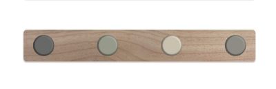 Porte-manteau à fixer Erika 4 têtes bois et vert