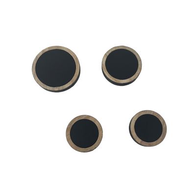 Lot de 4 patères à fixer Erna 4 têtes noir