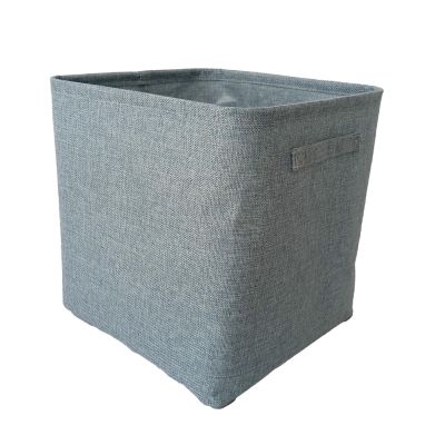 Panier de rangement cube 31 cm uni bleu clair Norasia