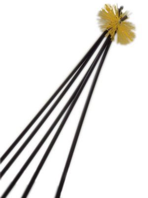 Kit de ramonage en nylon Kibros 1.40 m et 1 hérisson nylon Ø250 mm - Kibros