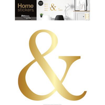 Sticker décoratif Esperluette L.69 x l.49 cm