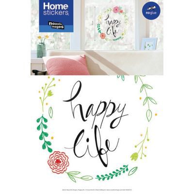 Sticker Happy life 24 x 36 cm