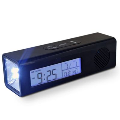 Fishtec Radio Reveil FM Torche LED Temperature Date Jour Snooze Retro-Eclairage - vue 2