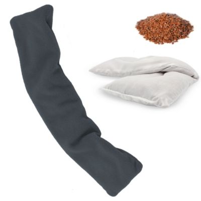 Tour de cou chauffant FISHTEC graines de lin lavande micro-ondes chaud froid housse amovible lavable soulagement cervical détente