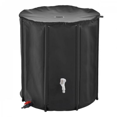 Réservoir souple, récupérateur d'eau de pluie pliable - 200 L - Noir - Linxor