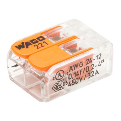 Borne de connexion Wago, 25 pièces de 2, 3 et 5 sorties