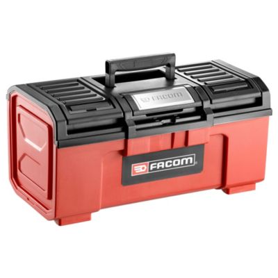 FACOM BOITE A OUTILS PLASTIQUE 19'' 2 compartiments de rangement. Verrouillage par cadenas Dimensions 486 x 266 x 236 - vue 3