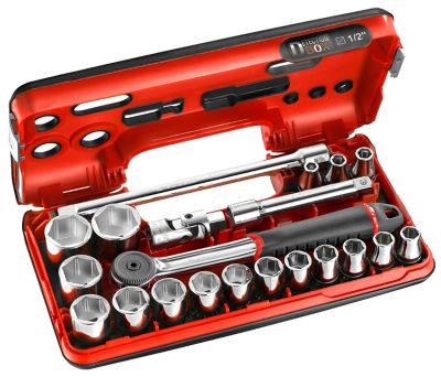 Coffret de serrage 1/2 Facom, 21 pièces