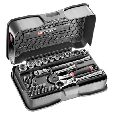 Coffret douilles 14' 6 Pans métriques FACOM 37 pièces R.161 6P6HXPB - vue 3