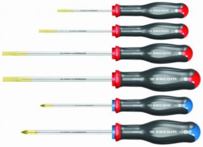 6 tournevis protwist Fente Pozidriv bi matière ATD.J6 FACOM - vue 1