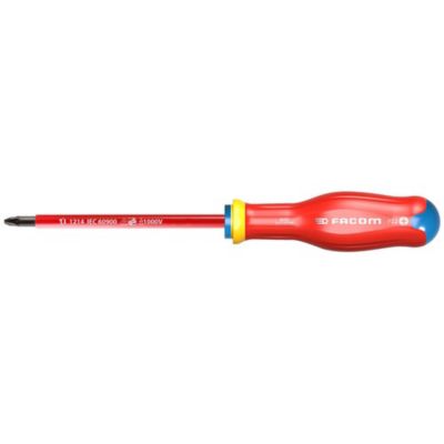 Tournevis isolé 1000 V Pozidriv PZ2 6 x 125 mm Protwist, manche Soft Grip - ATD2X125VE