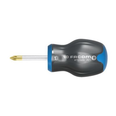 Tournevis cruciforme Protwist Pozidriv PZ2 x 35 mm, lame courte, ATD2X35