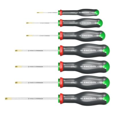 Jeu de 7 tournevis PROTWIST Torx et Resistorx FACOM ATXR.J7PB - vue 3