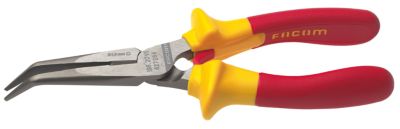 Facom Pince demi-ronde bec court isolée 1000V 160mm-195A.16VE Gris - vue 3