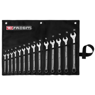Jeu de 10 clés mixtes longues OVG GRIP 441 7 à 22 mm en trousse textile FACOM 441.JV14GRPPB - vue 7