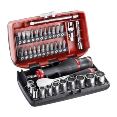 Jeu de douilles FACOM R.181NANOPB 14'' 6 pans 10 douilles de 5 5 à 14mm Cliquet haute précision - vue 4
