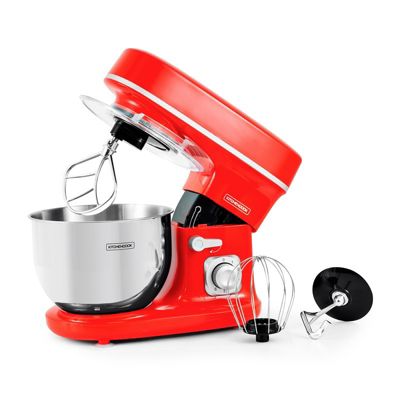 KitchenCook Robot Pétrin 5l - 1300w - 6 Intensités - Bol Amovible Acier Inoxydable Gris - vue 6