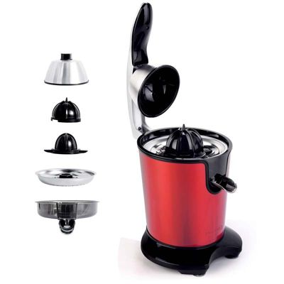 KitchenCook Presse-agrumes Presspro - 200 W 550 Ml - 2 Cônes De Pressage Rouge - vue 3