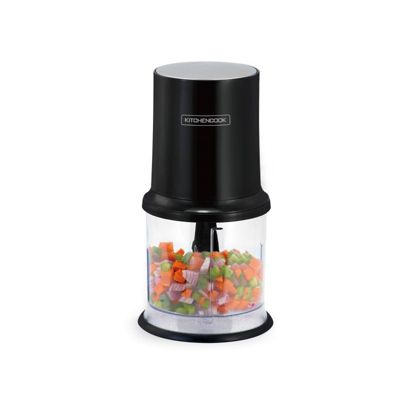 KitchenCook Mini Hachoir électrique Avec Lames En Acier Inoxydable Mixpod400 Black De Gris - vue 4