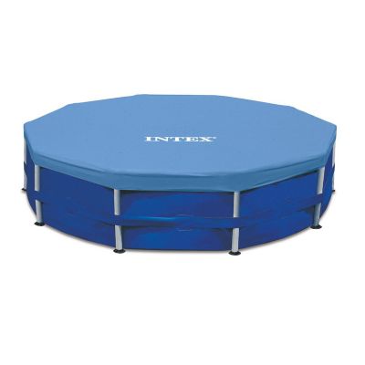 Intex Bâche pour piscine autoportante - Diam. 4,57 m Noir - vue 3