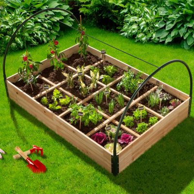 MARKET Carré potager 12 compartiments avec housse - vue 8
