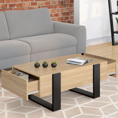 MARKET Table basse PHOENIX avec tiroirs - vue 2