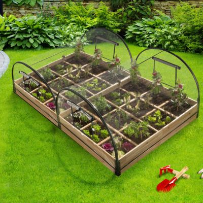 Idmarket Carré potager en bois - vue 6