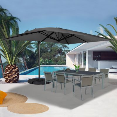 market Parasol Déporté Rotatif CALVI 3x4