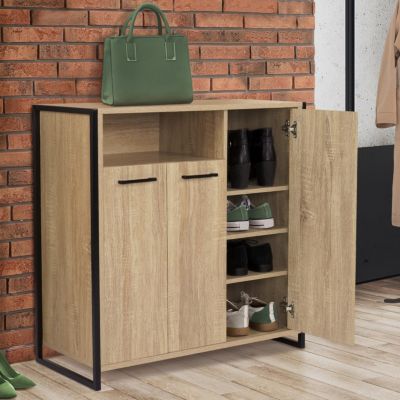 MARKET Meuble Chaussures LUIS 3 Portes avec Niche - vue 7