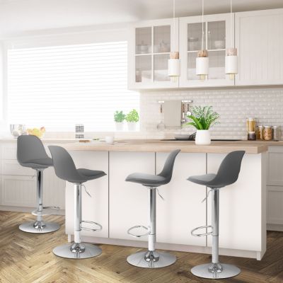 Lot de 4 tabourets de bar KARL design - vue 10