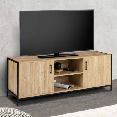IDMARKET Detroit Meuble TV Bi Matière - vue 6