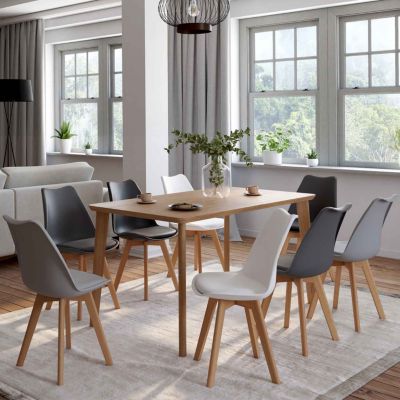 Lot de 8 chaises scandinaves SARA - vue 3