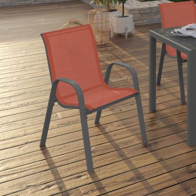 MARKET LYMA Chaises de Jardin Terracotta - vue 2