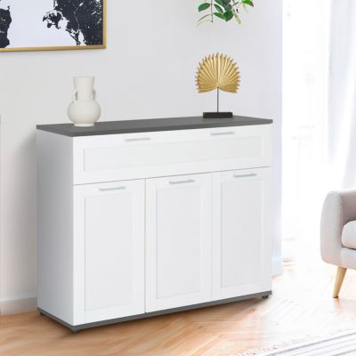 Buffet 100 cm VITO 3 portes et 1 tiroir et plateau - vue 7