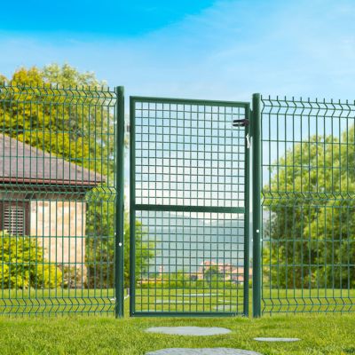 MARKET Portillon de jardin acier 105x125 cm