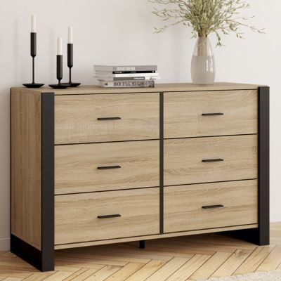 Market Commode 6 tiroirs Bois et - vue 2