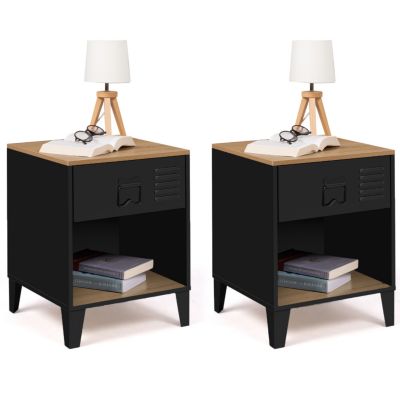 Market Lot de 2 tables de chevet ESTER