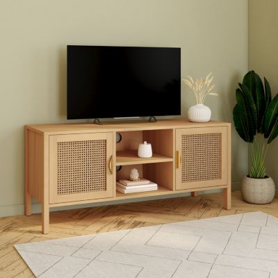 IDMARKET Meuble TV EDHEN Cannage 110 - vue 7