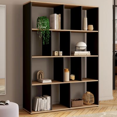 Etagère bibliothèque JENA bois - vue 2