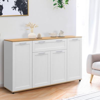Buffet 140 cm VITO 4 portes et 1 tiroir et bois - vue 7
