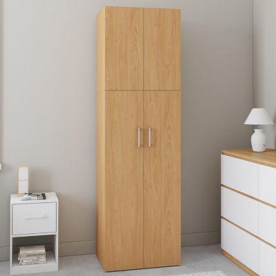 Armoire 2 portes JULIANA bois penderie 50 cm avec étagère