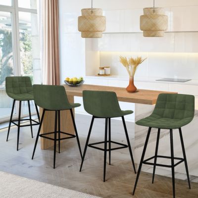 Tabourets MADY velours x4